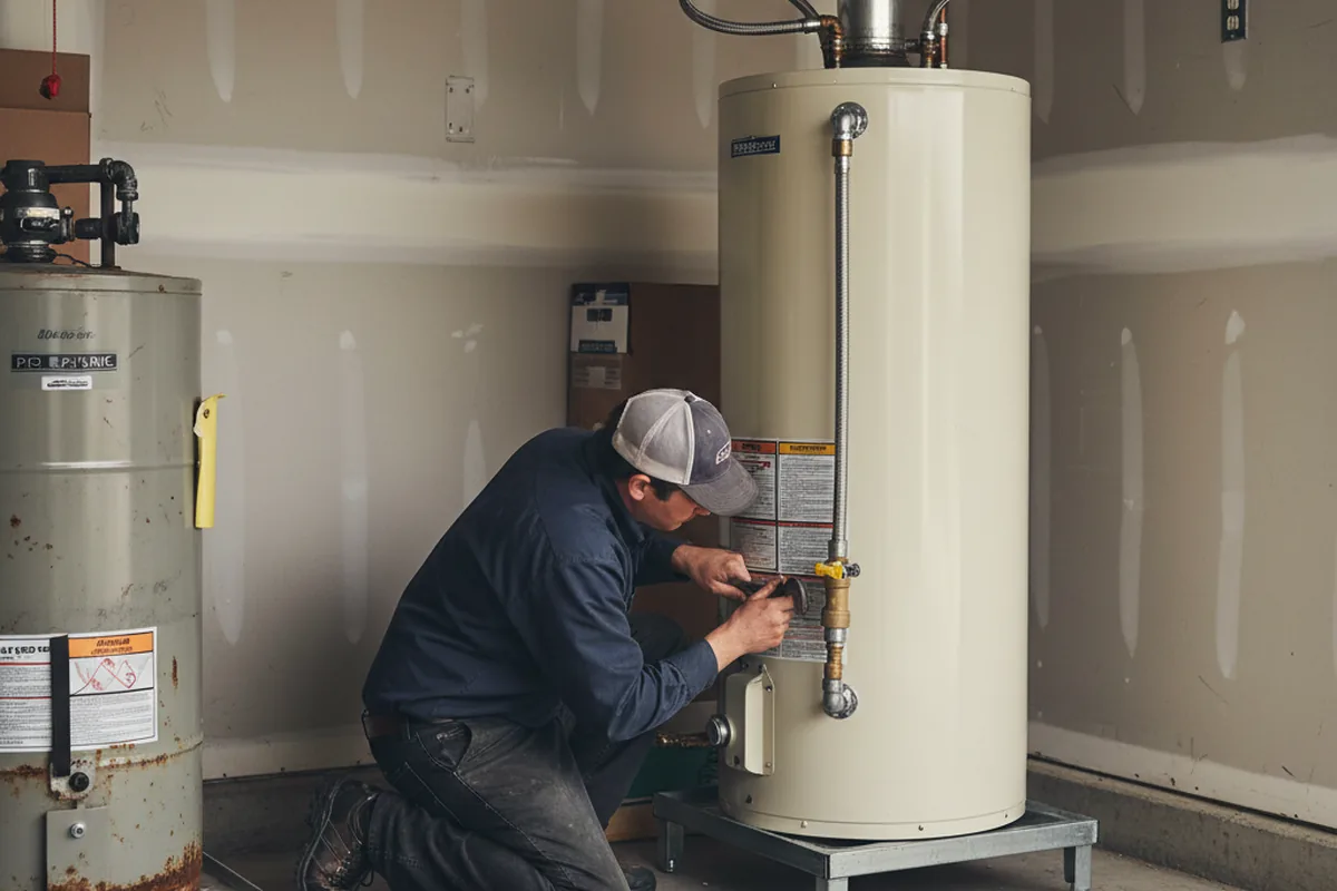 Water heater and shutoff valve replacement in Kingman